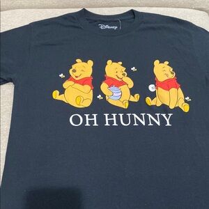Disney Black T-Shirt with Winnie the Pooh Trio